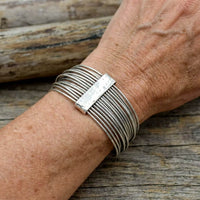 Handmade Silver Design Vintage Wire Wrap Bracelet