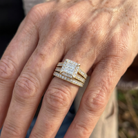 Elegant Vintage Stackable Zirconia Bridal Ring