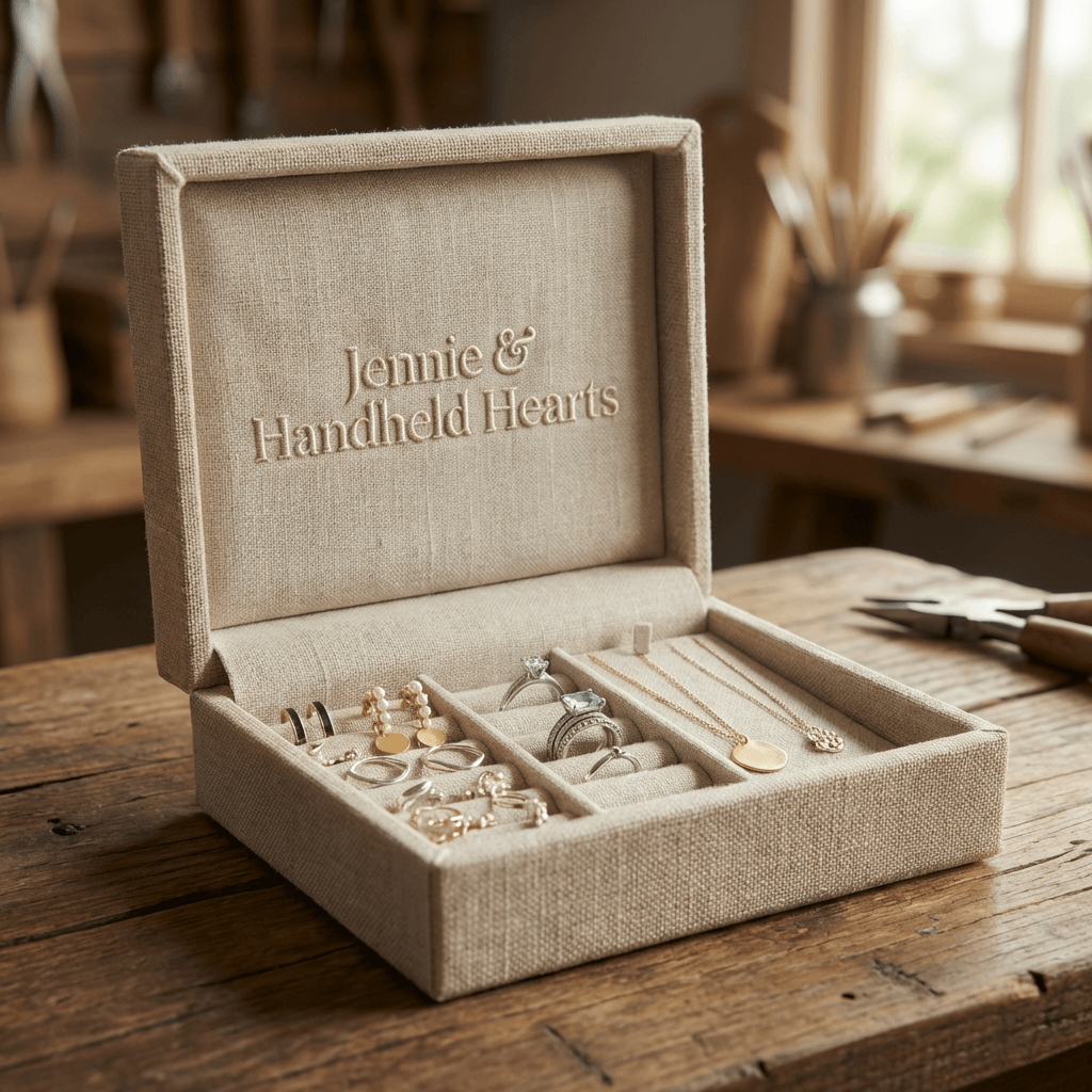 Jennie & Handheld Hearts Jewelry Box
