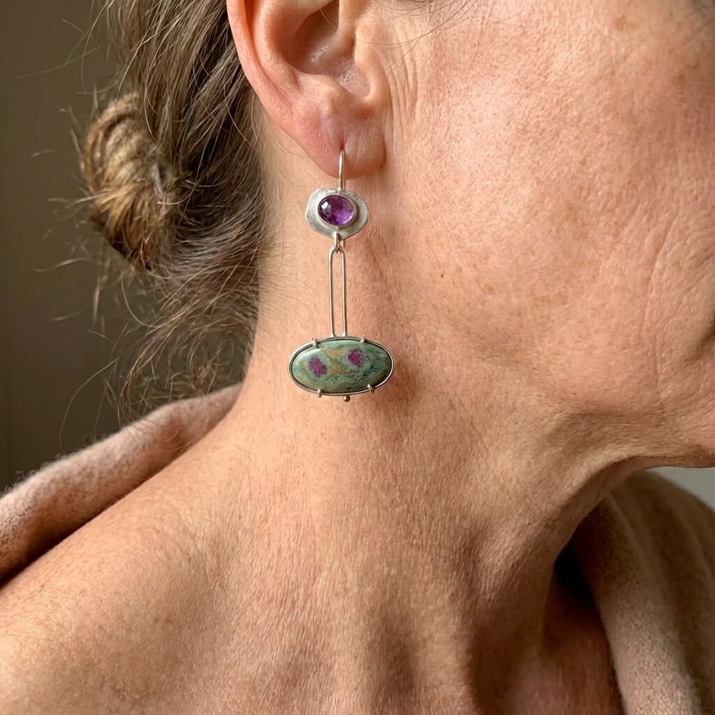 Bohemian Irregular Geometric Enamel Colorful Earrings