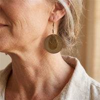 Bohemian Hollow Round Shape Dangle Earrings