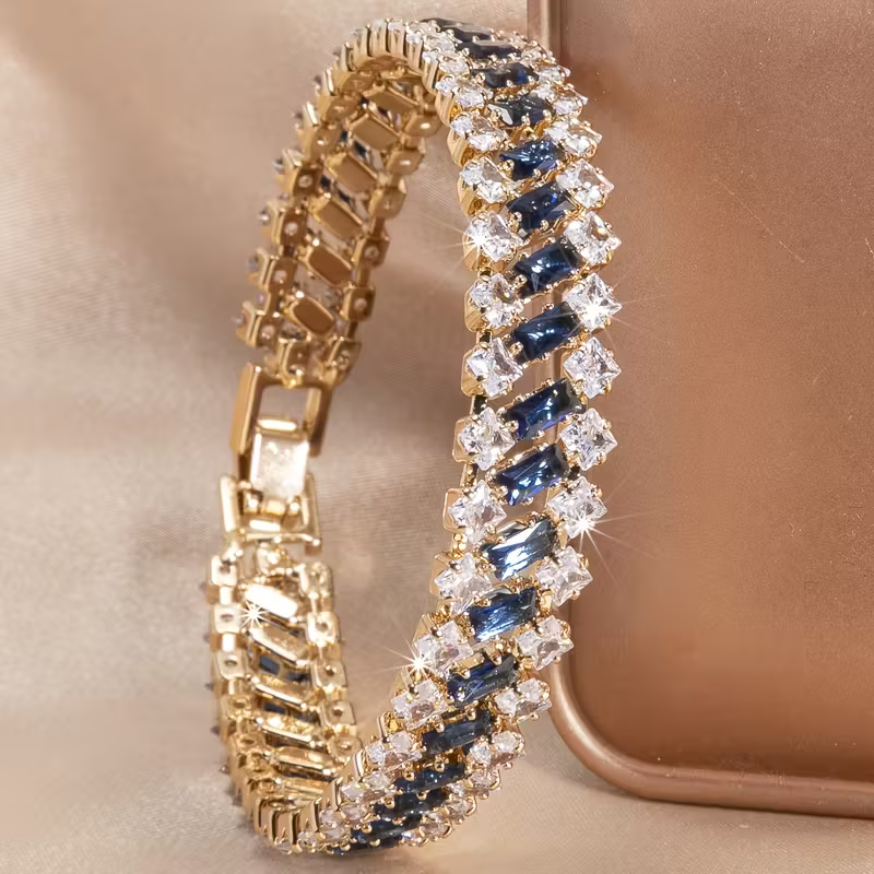 Emerald Crown Tennis Bracelet