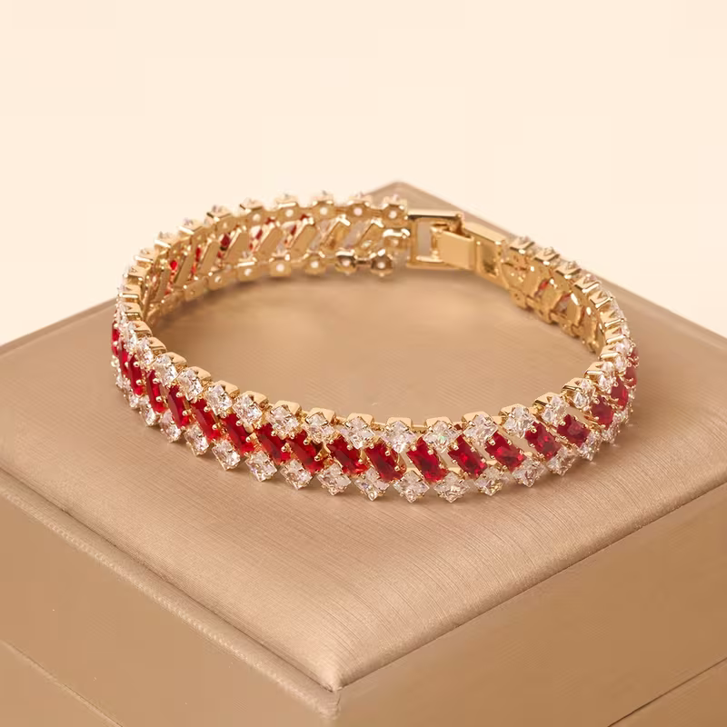 Emerald Crown Tennis Bracelet