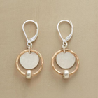 Vintage Gold & Silver Plated Pearl Drop Earrings