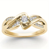 Elegant Luxury Gold Stone Ring
