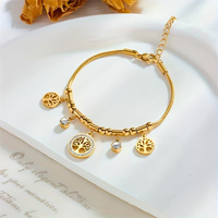 Charm Drop Tree Bracelet