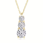 Triple Spark Gold Necklace