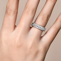 Zirconia Trail Gold Ring