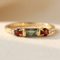 Elegant Red Zirconia Ring