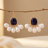 Vintage French Pearl Drop Earrings