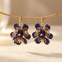 Statement Retro Colorful Flower Tassel Earrings