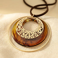 Vintage Boho Style 14k Golden Pendant