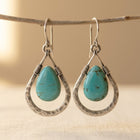 Natural Turquoise Stone Earrings