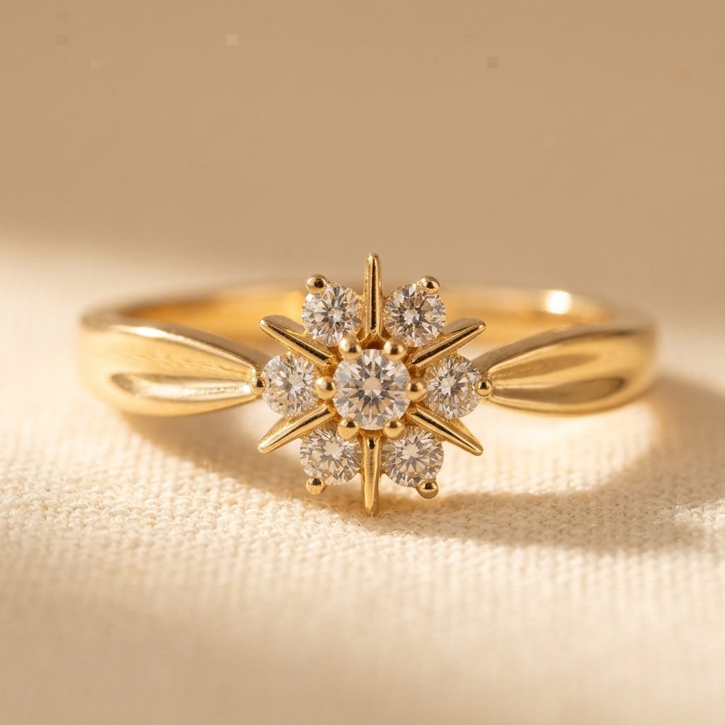 Flower Zirconia ring