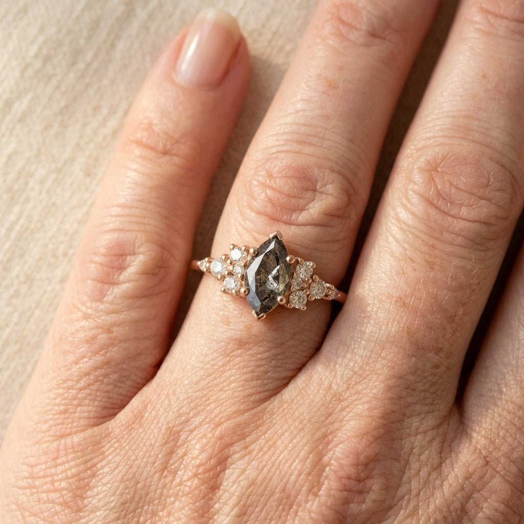 Rose Golden Plated Synthetic Zirconia Ring