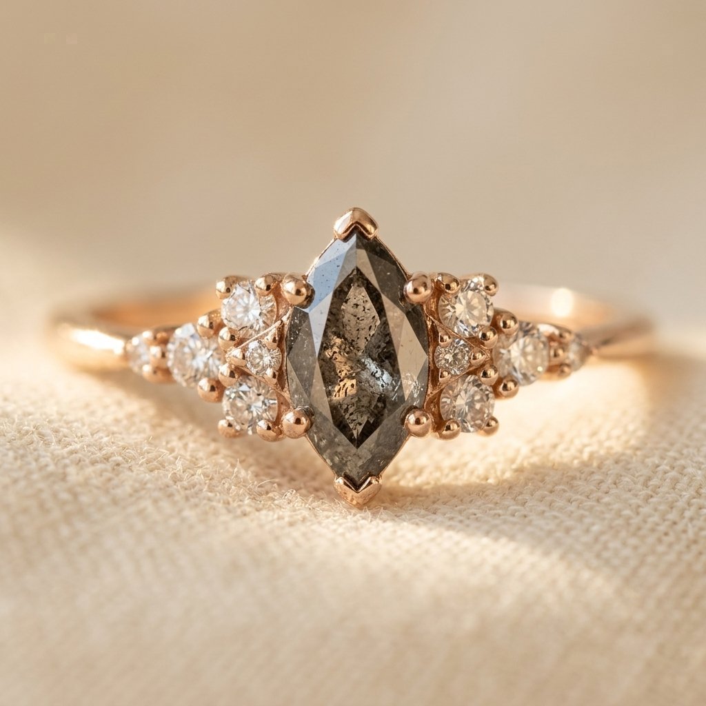 Rose Golden Plated Synthetic Zirconia Ring