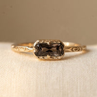 Vintage Engagement Anniversary Crystal Ring