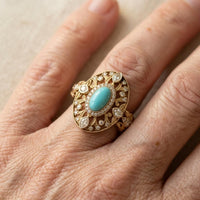 Turquoise Zirconia Ring