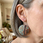 Large Disc Earrings