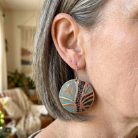 Large Disc Earrings
