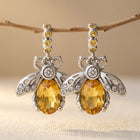 Earring - 925 Sterling Silver Bee Dangle Charms
