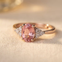 Elegant Pink Crystal ring