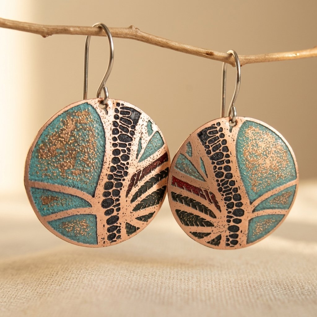 Large Disc Earrings
