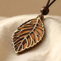 Boho Vintage Faux Leather Pendant