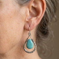 Natural Turquoise Stone Earrings
