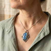 Vintage Blue Stone Necklace