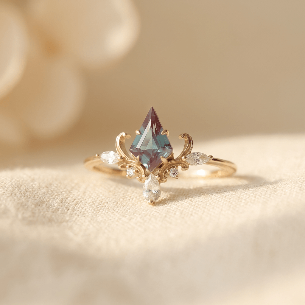 Victorian Crown Gold Sterling Silver Ring