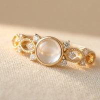 Synthetic Moonstone Ring