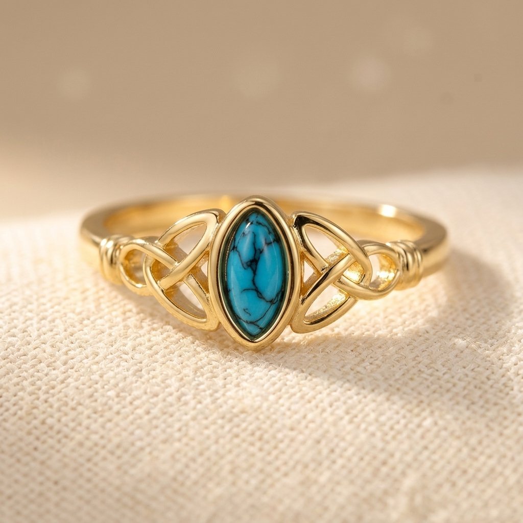 Turquoise Leaf Ring