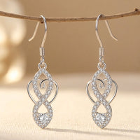 Celtic Knot Earrings 925 Sterling Silver Infinity Dangle Drop Earrings
