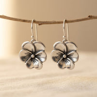 Silver Flower Stud Earrings