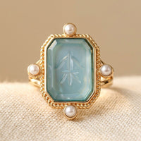 Turquoise Drop Ring