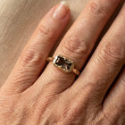Vintage Engagement Anniversary Crystal Ring