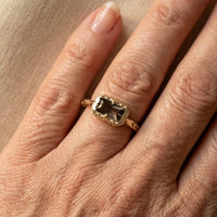 Vintage Engagement Anniversary Crystal Ring