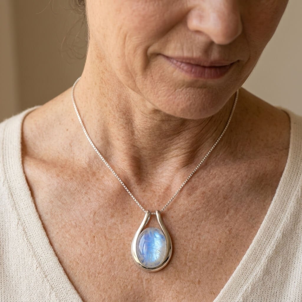 White Opal Vintage Necklace