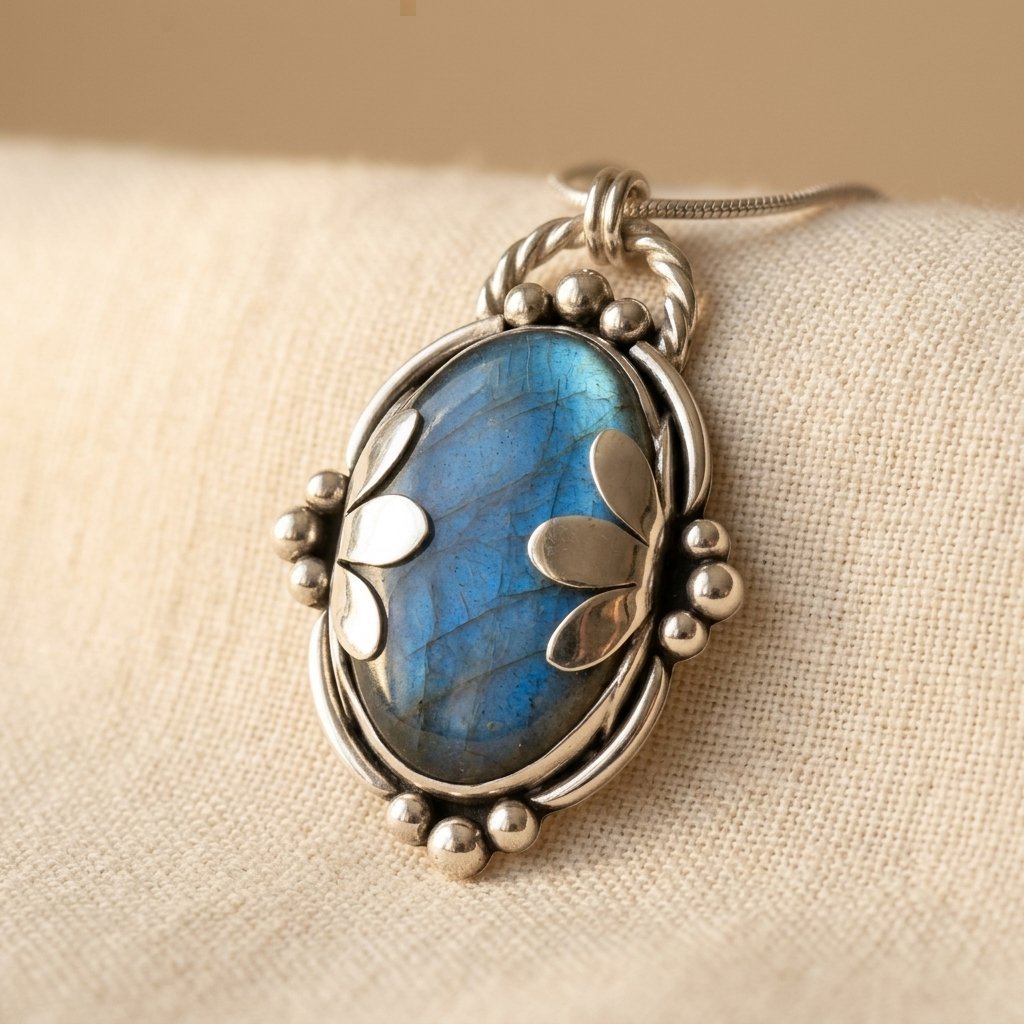 Vintage Blue Stone Necklace