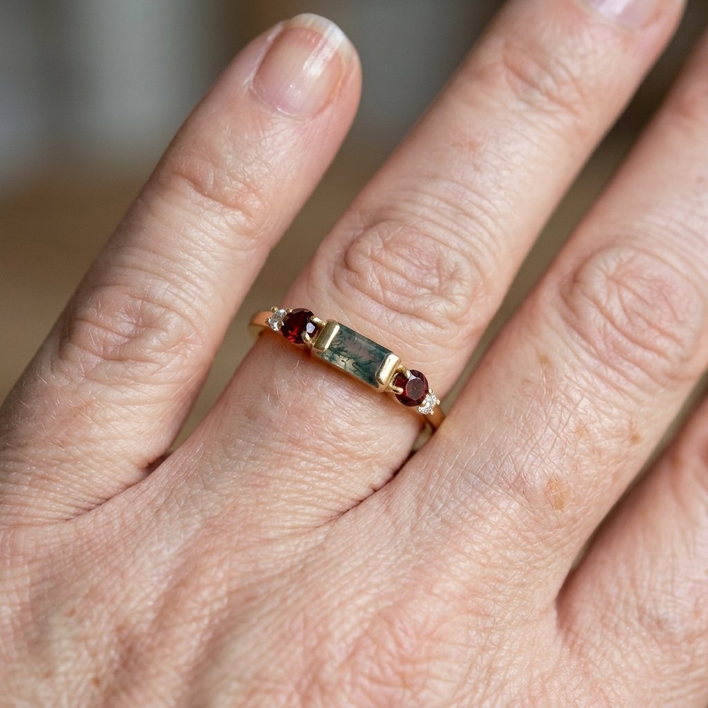 Elegant Red Zirconia Ring
