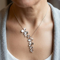 Vintage Silver Flower necklace