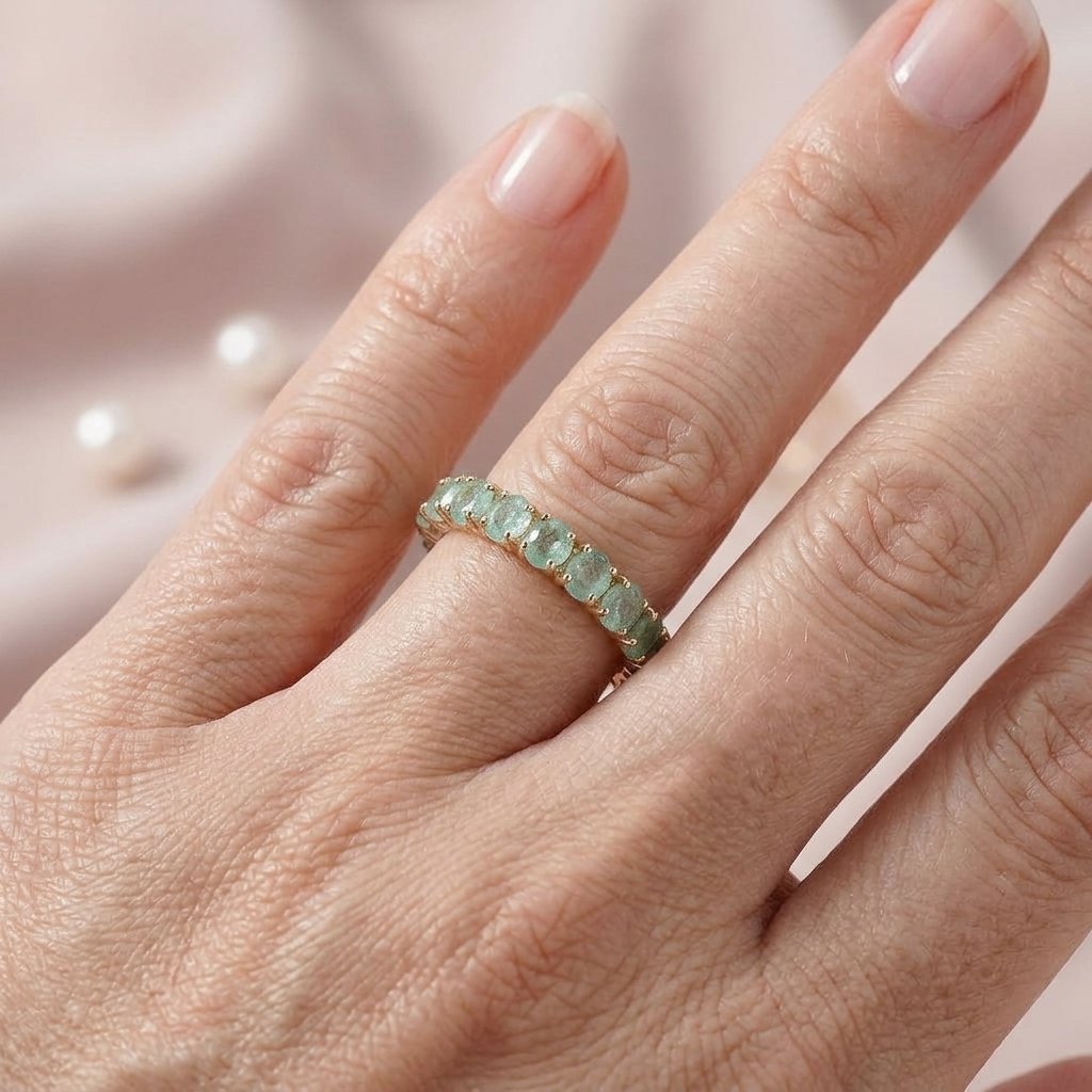 The Aura Round Cubic Zirconia Circle Ring