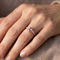 Elegant Pink Crystal ring