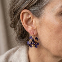Statement Retro Colorful Flower Tassel Earrings