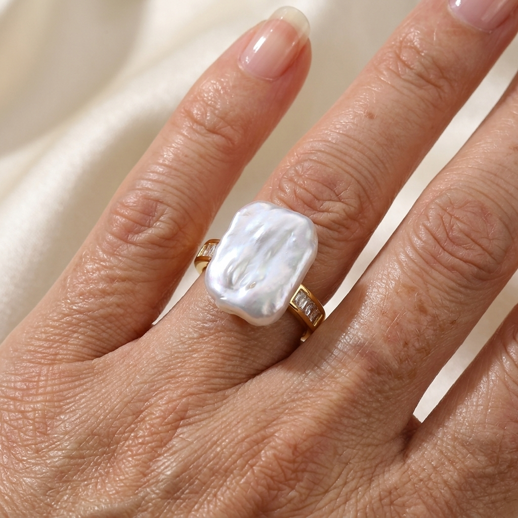 Baroque Pearl Ring