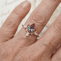 Victorian Crown Gold Sterling Silver Ring