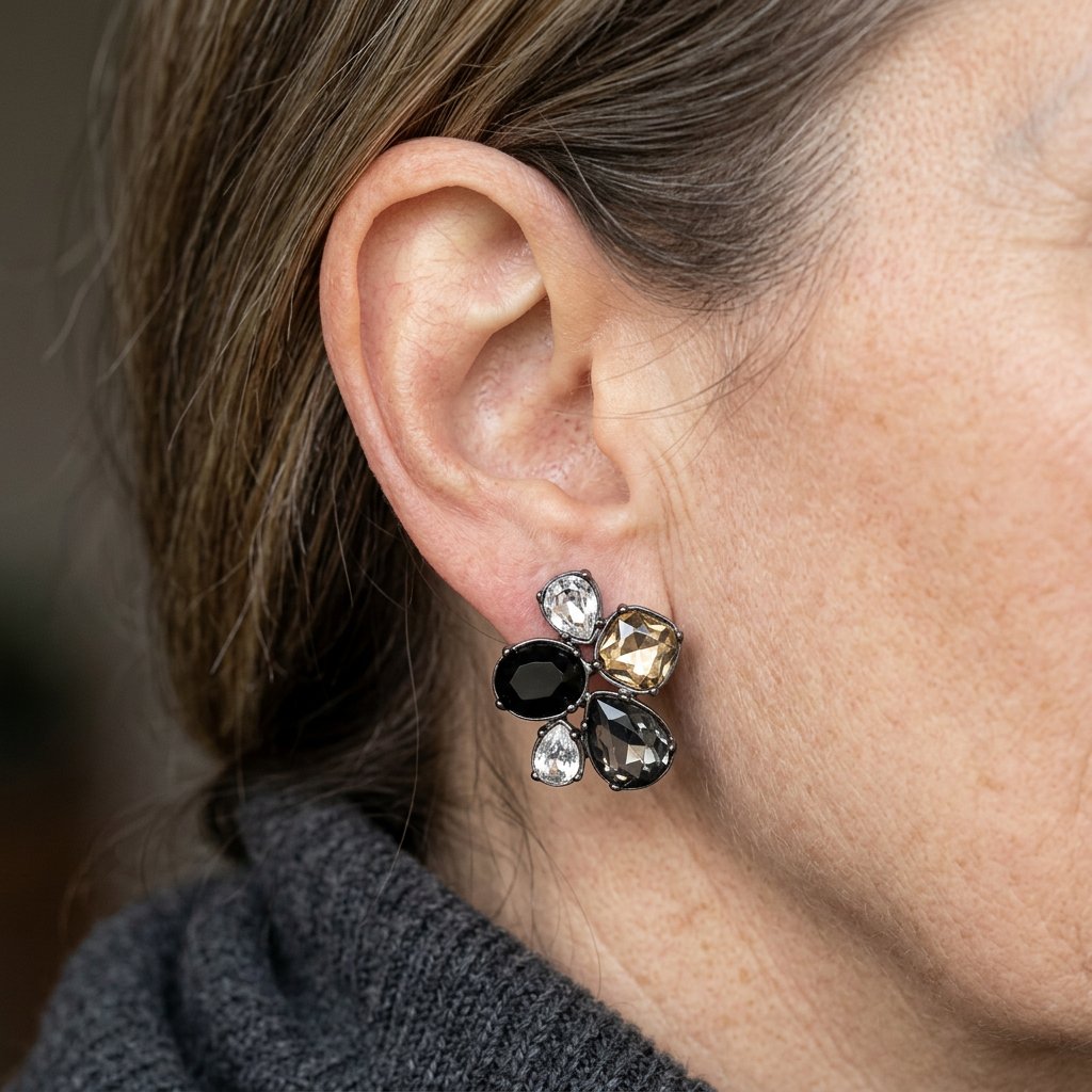 Vintage Elegant Geometric Teardrop Earrings