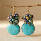 Sahara Mixed Gemstone Turquoise Drop Earrings