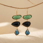 Vintage Pave Resin Drop Earrings
